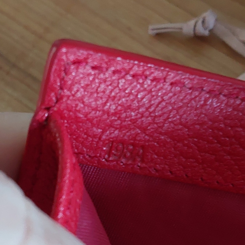Miu Miu Pink Leather Envelope Wallet with Red Heart - Picture 7 of 15